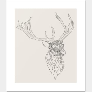 Furry deer Posters and Art